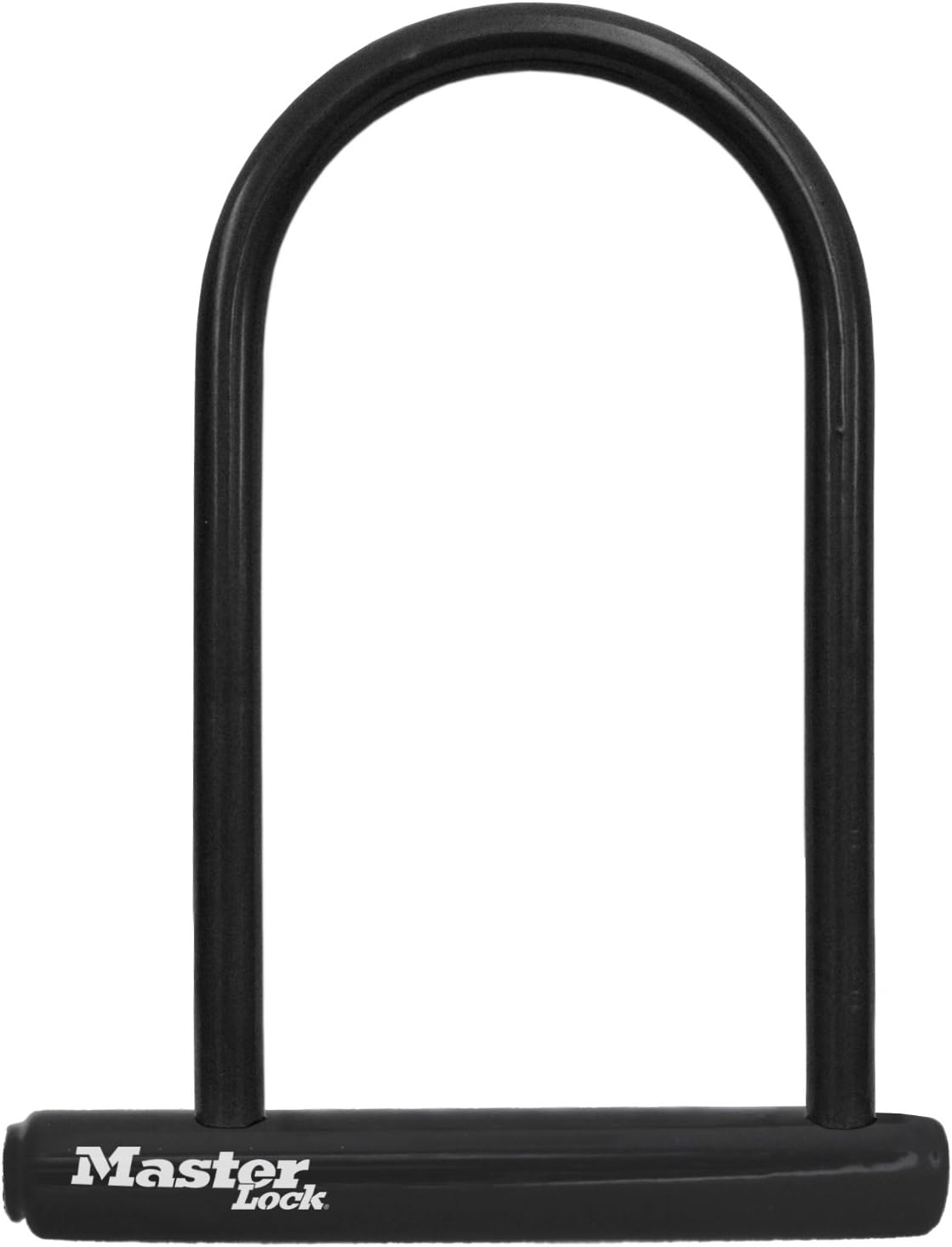 Master Lock Black Bike Lock with Key, Standard Size U-Lock for Bicycles and Other Outdoor Equipment, Anti-Theft Lock for Bikes, 8320D Master Lock Black Bike Lock with Key, Standard Size U-Lock for Bicycles and Other Outdoor Equipment, Anti-Theft Lock for Bikes, 8320D - Image 1